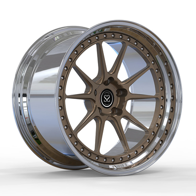 Aston Martin Vantage 2 pedazos forjó la rueda Rim Custom Bolt Patterns de la aleación de aluminio 20