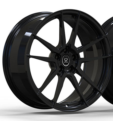 El negro brillante Audi Forged Wheels 21 avanza lentamente 139.7m m Pcd de dos piezas